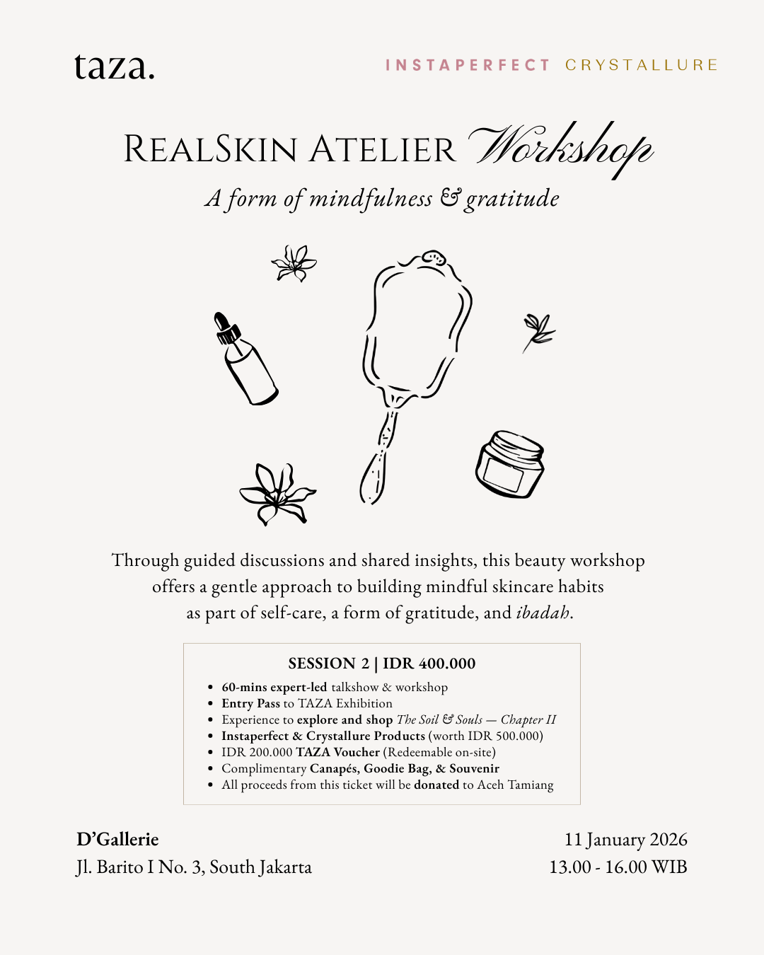RealSkin Atelier Workshop With Instaperfect and Crystallure