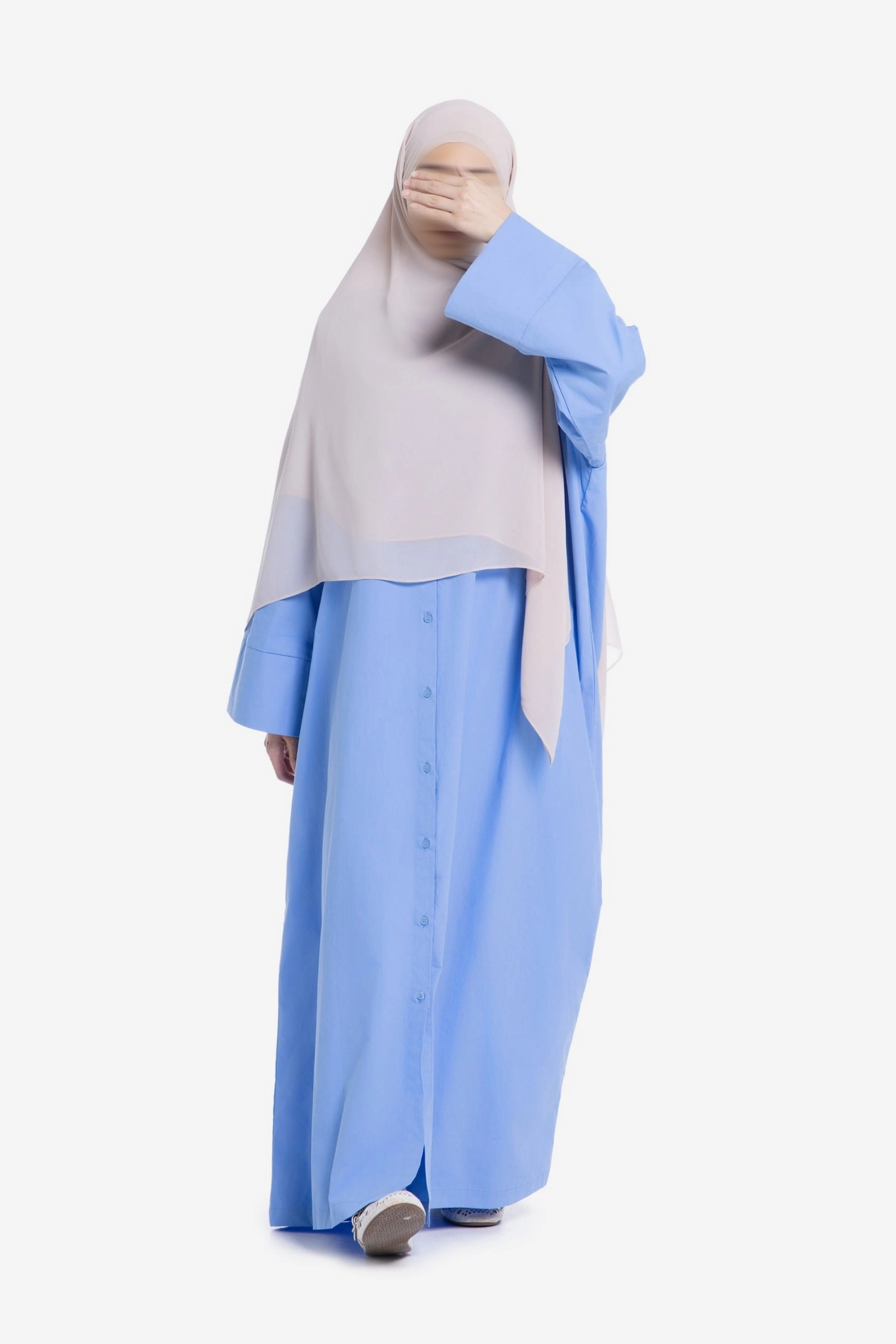 EASE BUTTONED OUTER ABAYA
