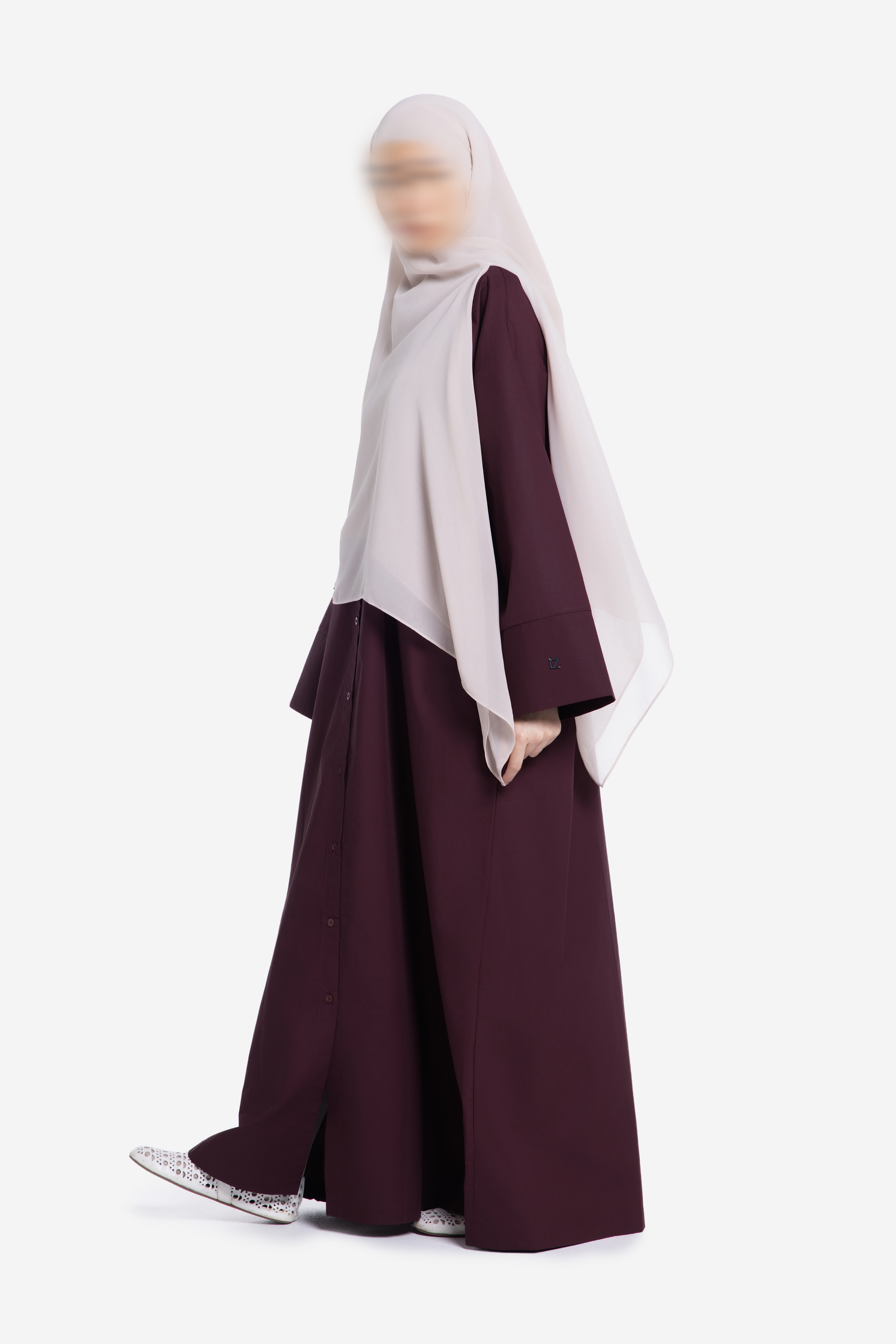 EASE BUTTONED OUTER ABAYA