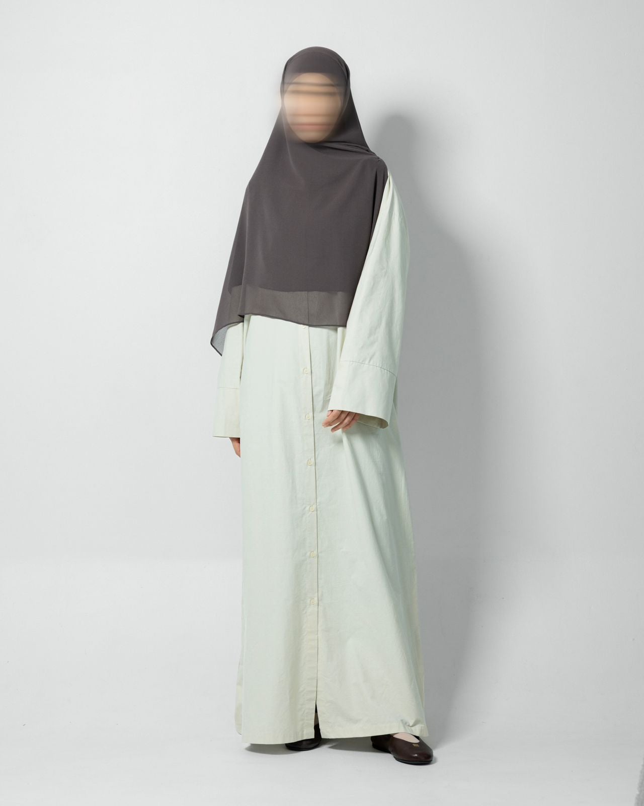 EASE BUTTONED OUTER ABAYA