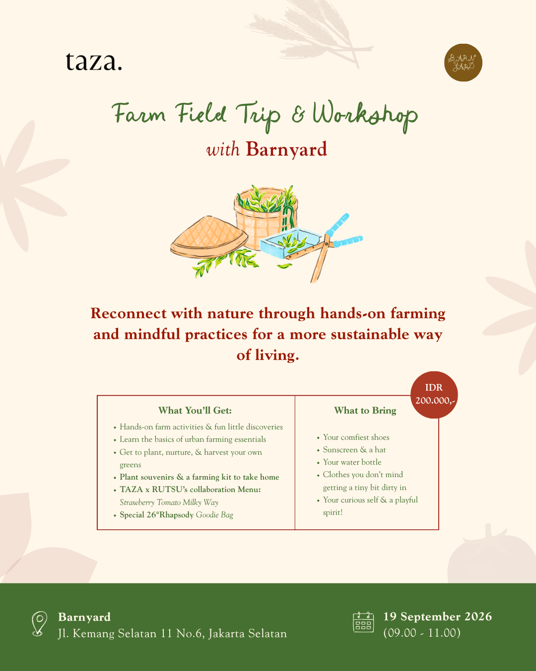 Farm Field Trip & Workshop with Barnyard