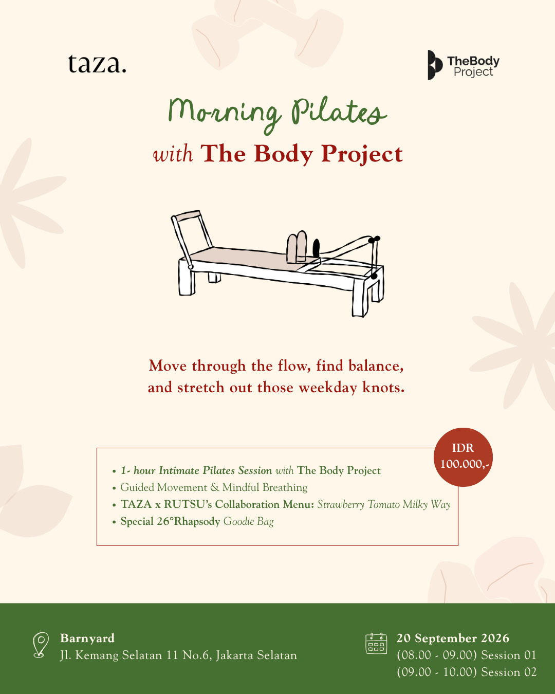 Morning Pilates with The Body Project