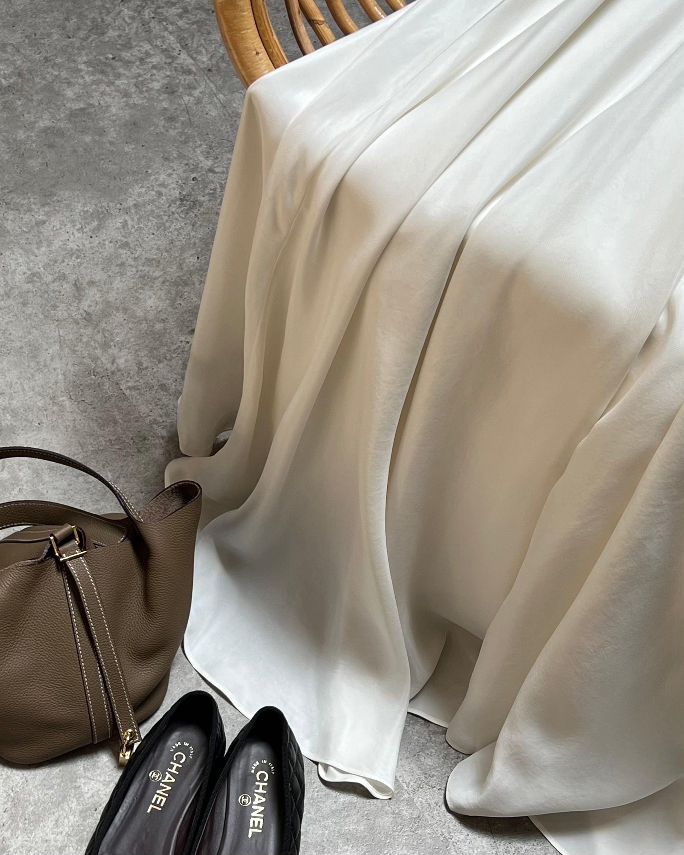 NUBUCK SKIRT B/W