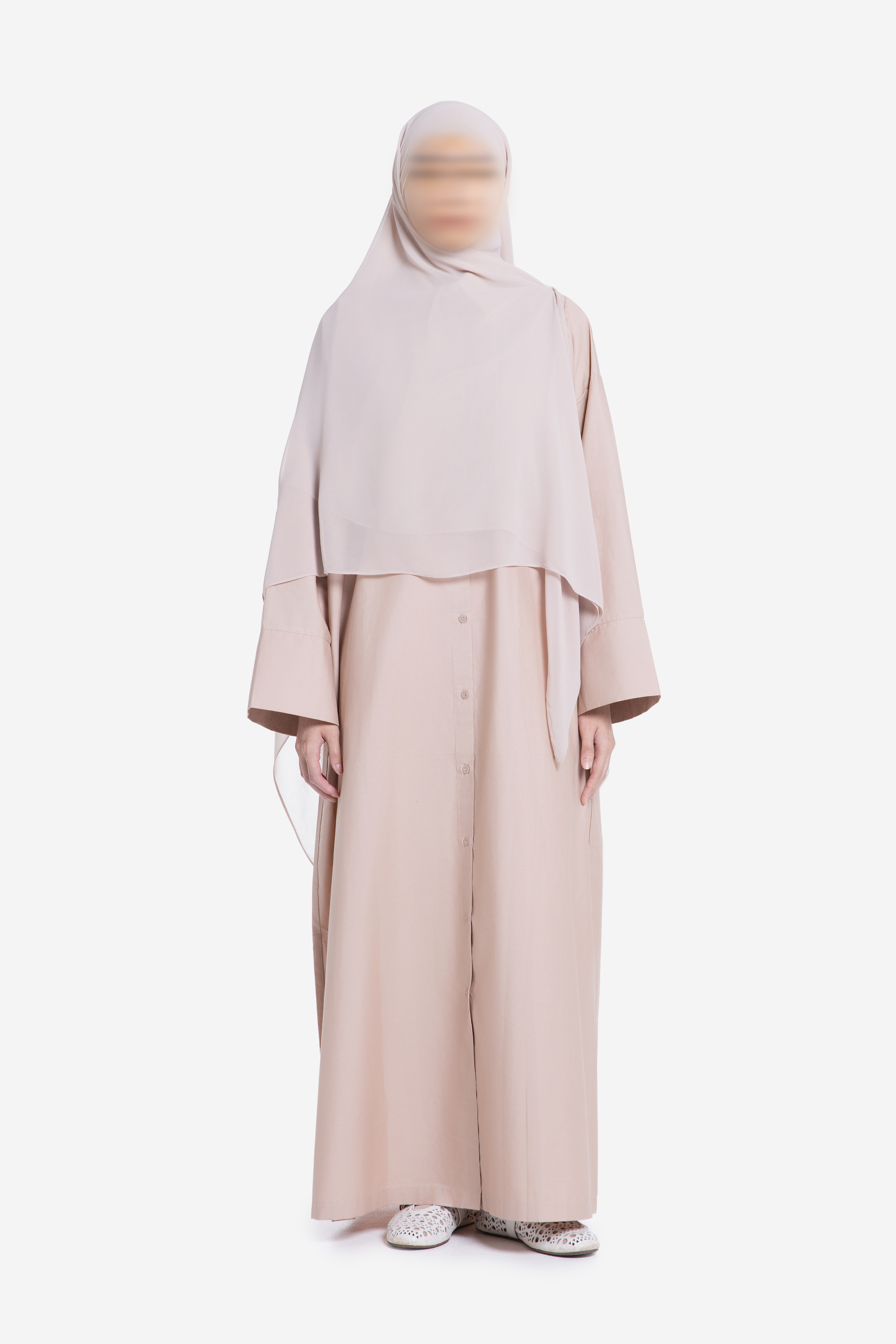 EASE BUTTONED OUTER ABAYA